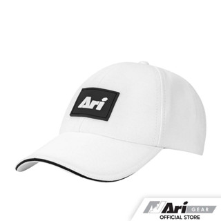 ARI RUBBER PATCH CAP - WHITE/BLACK/WHITE หมวก อาริ สีขาว