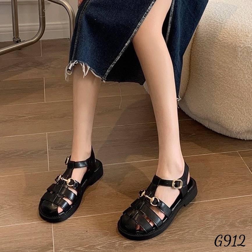 g-912-รองเท้าลำลองหนังนิ่มดีไซน์น่ารักมากสไตล์