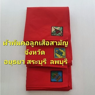 ผ้าพันคอลูกเสือสามัญ จังหวัด อยุธยา  สระบุรี และ ลพบุรี photo