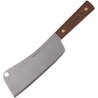 มีดปังตอทำครัว Ontario Knife Company 76 Cleaver, 7" 1095 carbon steel Kitchen Knife Made in USA ผลิตในอเมริกา ด้ามไม้แท้