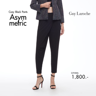 Guy Laroche กางเกงขาวยาว กาง﻿เ﻿กงผู้หญิง GL Cozy กางเกงขายาว  สีดำ (G9XBBL)