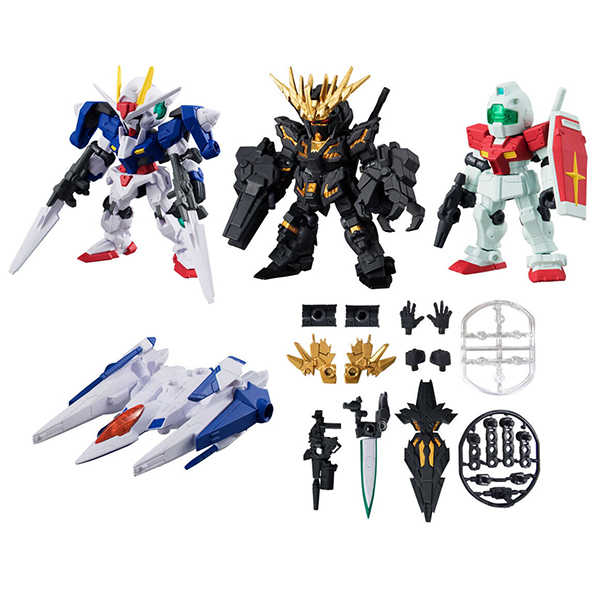 Bandai Mobile Suit Gundam: Set Di 6 Figure Capsule Mascot Gashapon - Action Figure - 2