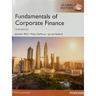 9781292018409 FUNDAMENTALS OF CORPORATE FINANCE (GLOBAL EDITION)JONATHAN BERK