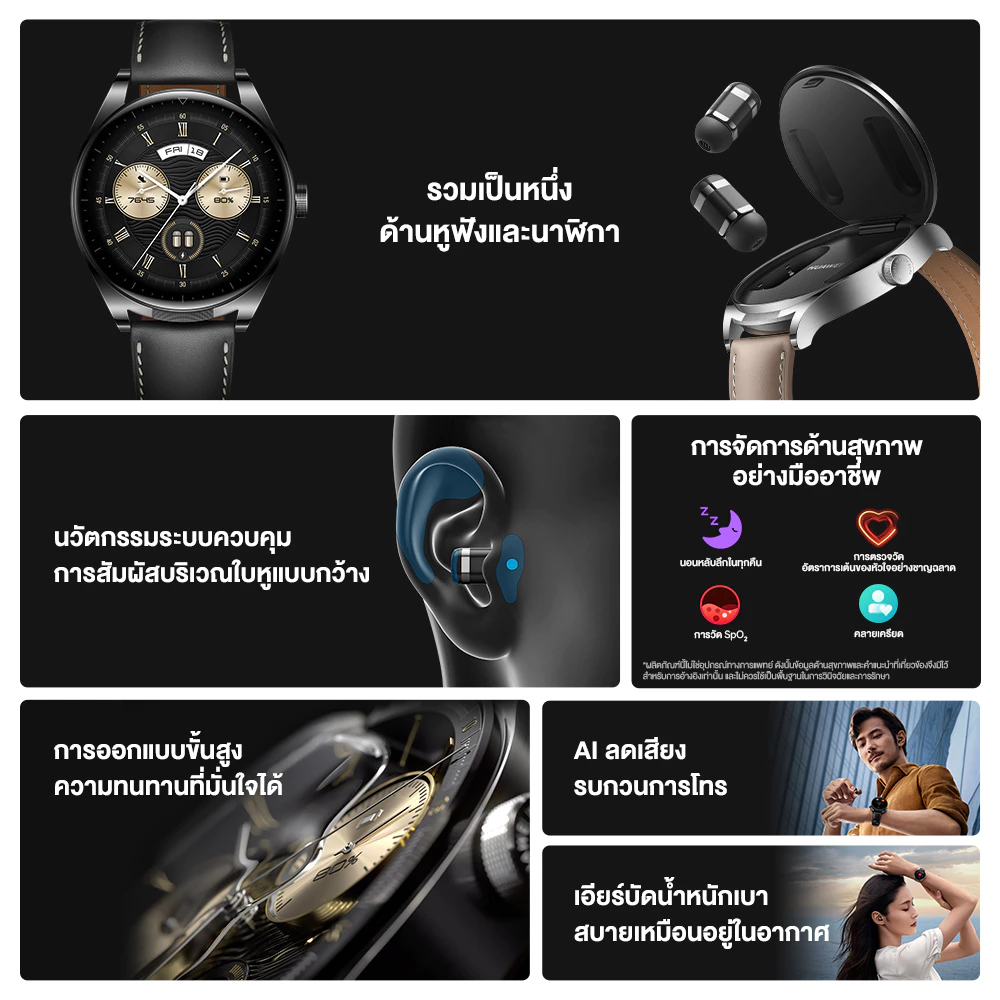 HUAWEI WATCH Buds อุปกรณ์สวมใส่ นาฬิกา smart watch ร้านค้าอย่างเป็นทางการ https://wayoza.com