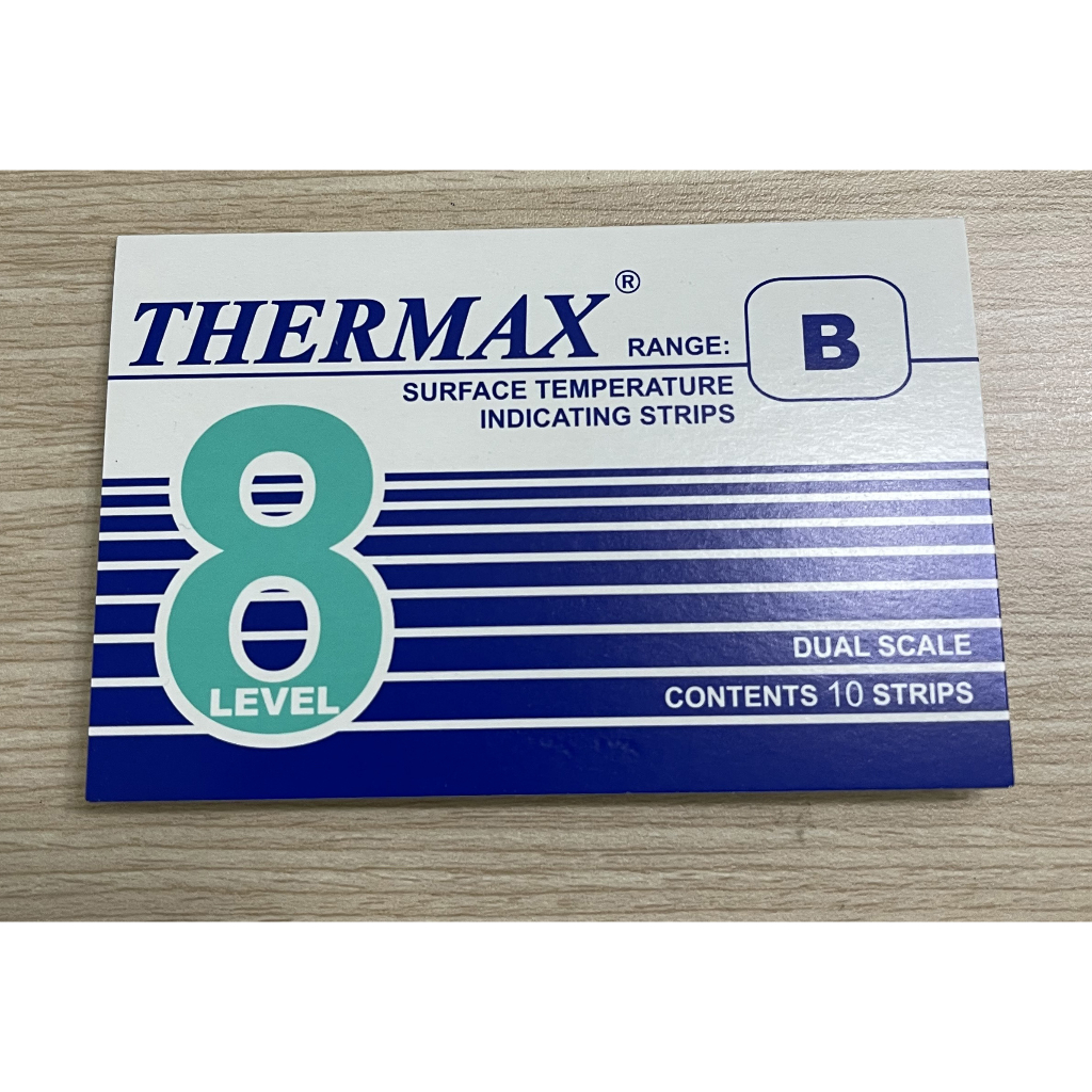 thermo-strips-8-level-level-b-c-d-e-กระดาษวัดอุณภูมิ-ยี่ห้อ-thermax-ประเทศอังกฤษ