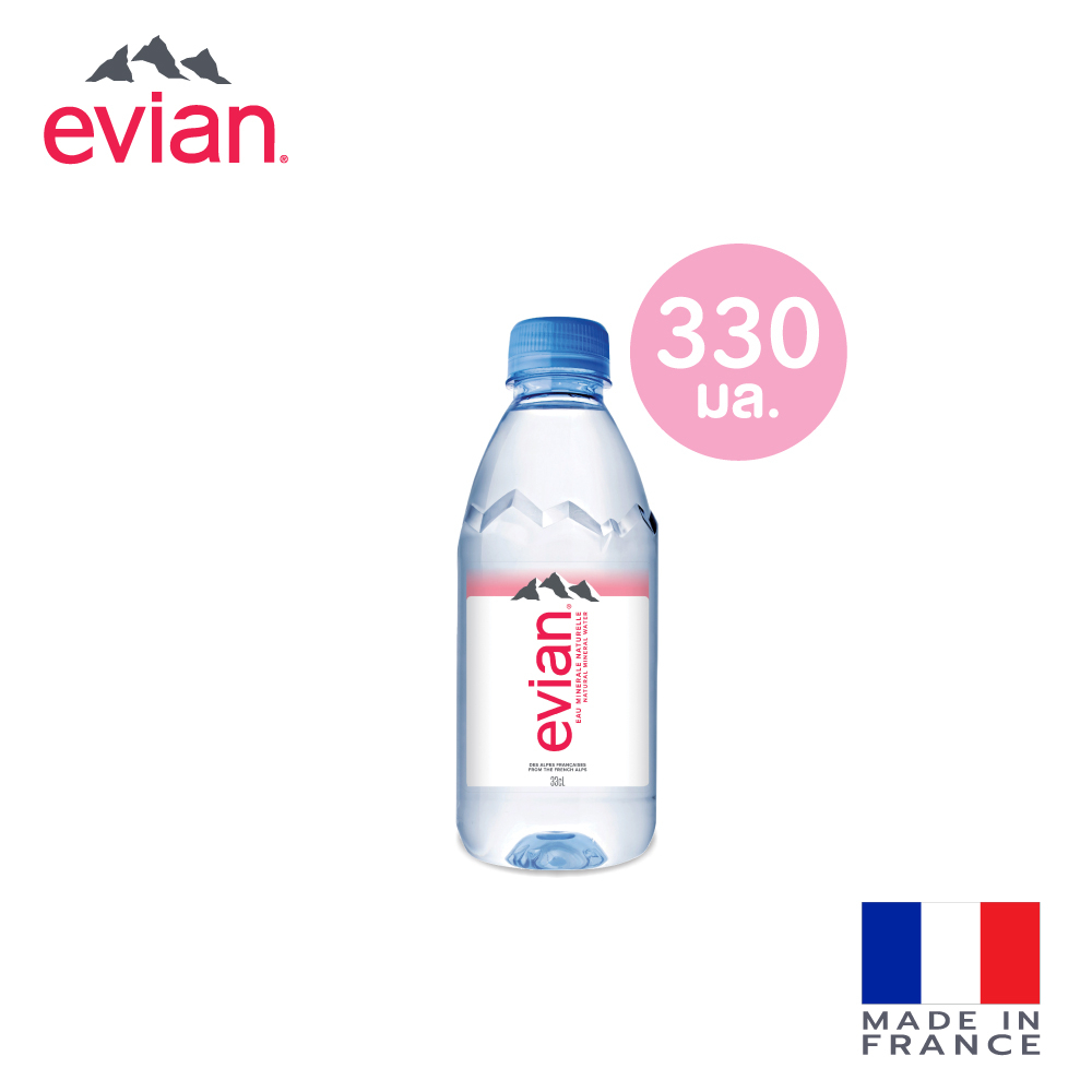 evian-natural-mineral-water-เอเวียง-น้ำแร่ธรรมชาติ-ขวดพลาสติก-330-มล-แพ็ค-24-ขวด