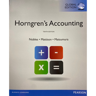 9781292056517 HORNGRENS ACCOUNTING (GLOBAL EDITION)TRACIE MILLER-NOBLES et al.