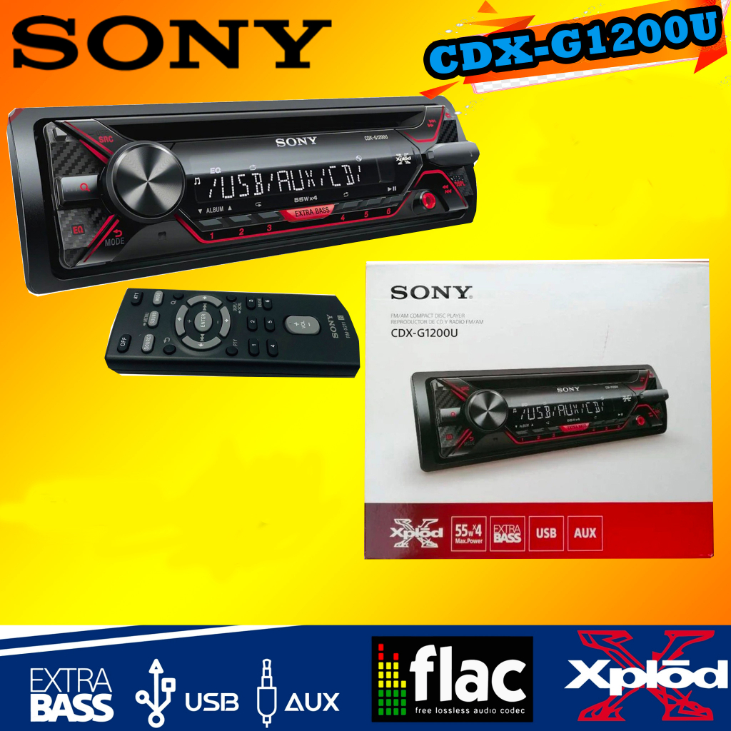 วิทยุติดรถยนต์-sony-cdx-g1200u-วิทยุ1din-cd-mp3-usb-remote