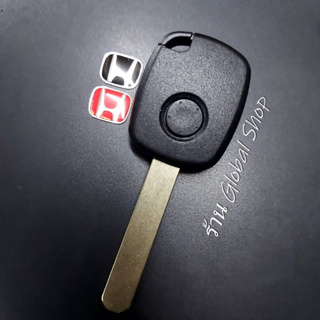 กรอบกุญแจ Honda + โลโก้ฮอนด้า แดง+ดำ  แบบ 1 ปุ่ม [ พร้อมส่ง ]
