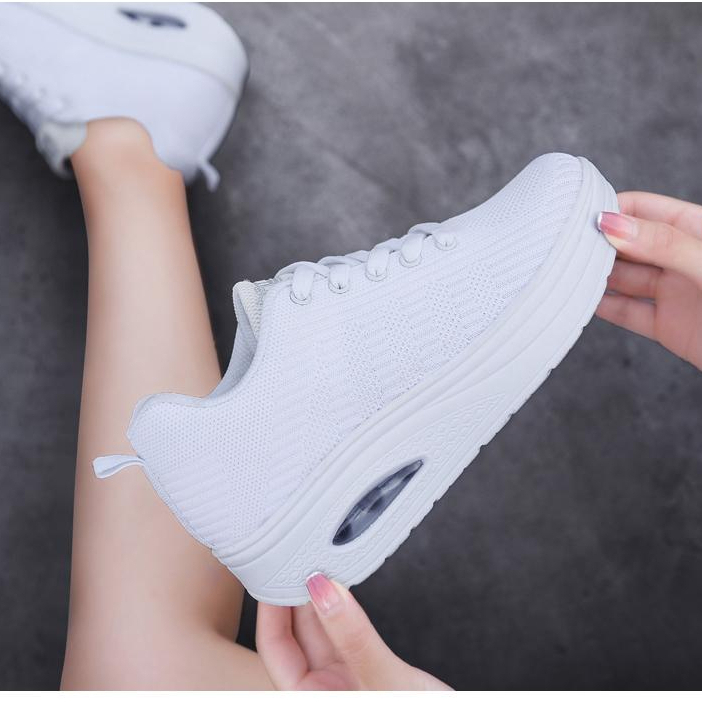huiang-รองเท้าผ้าใบผู้หญิงเพื่อสุขภาพ-2023-สีขาว-ใส่เดิน-ใส่วิ่ง-ใส่ออกกำลังกาย-พื้นสูง-5-ซม-ขนาด-35-40