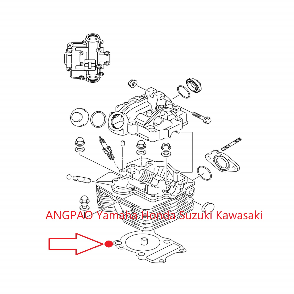 ปะเก็นฝาสูบ-vanvan125-แท้ศูนย์-suzuki-vanvan-125-ซูซูกิ-แวนแวน-125-ปะเก็นฝา-11141-13g00-000