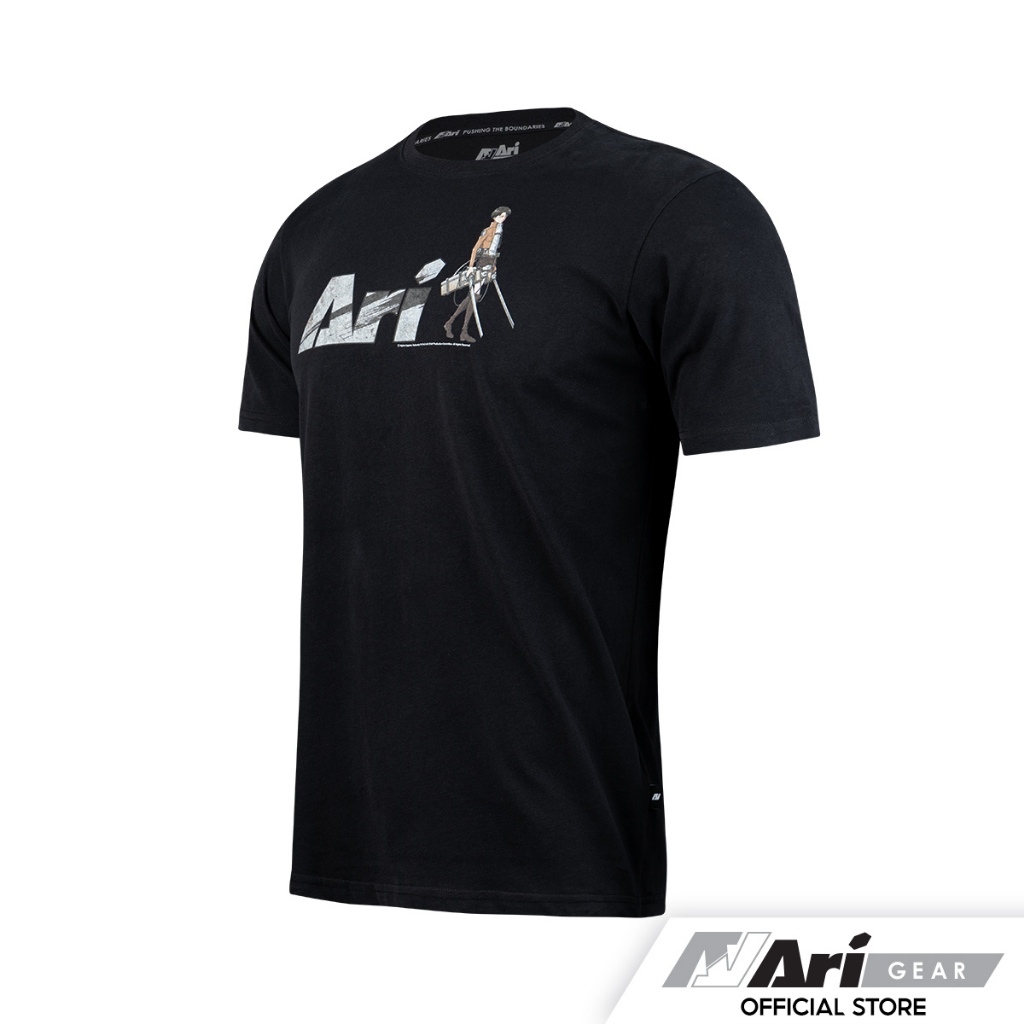 aot-x-ari-levi-tee-black-grey-white-เสื้อยืด-อาริ-รีไวล์-แอคเคอร์แมน-สีดำ