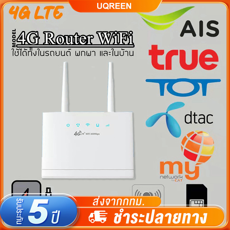 ภาพหน้าปกสินค้าเราเตอร์ ใส่ซิม 4G Router WiFi 300 Mbps Wireless 4G LTE Router sim Router รองรับทุกเครือข่ายในไทย เราเตอร์ใส่ซิม พร้อมส่ จากร้าน nc0xryvwx3 บน Shopee