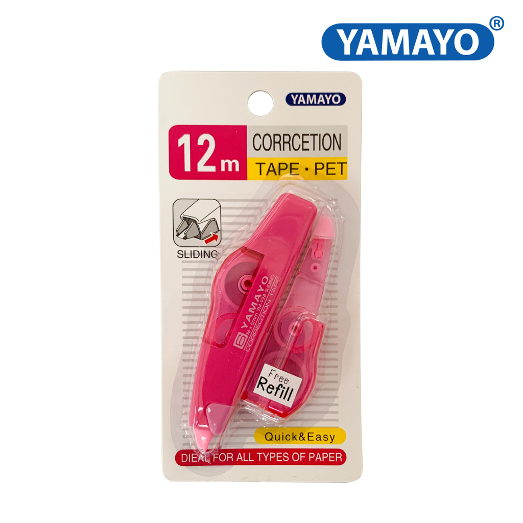 yamayo-เทปลบคำผิด-แถมฟรี-รีฟิล-รุ่น-ym-928c1-ขนาด-5-มม-x-16-ม