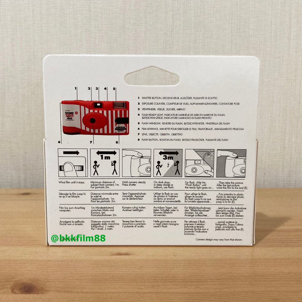 กล้องฟิล์ม-harman-single-use-camera-xp2-400-กล้องใช้แล้วทิ้ง-ilford-ขาวดำ-35mm-27exp-กล้องทอย-toy-camera