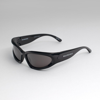 แว่นกันแดด BALENCIAGA รุ่น  0157S 001 sz.65 (BLACK-BLACK-GREY)