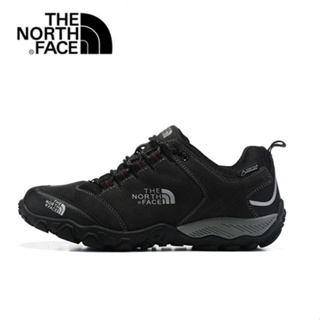 [The North Face] ฤดูใบไม้ร่วงและฤดูหนาวทัวร์กลางแจ้งเดินป่ารองเท้าลำลองสวมทนลื่นกีฬารองเท้าหนังผู้ชาย sports shoes