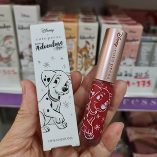 ราคาปกติ 259 บาท ลดเหลือ 99 บาท #04 Bold red Disney cute press Let The Adverture Begin Lip&Cheek Gel