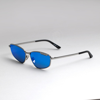 แว่นกันแดด BALENCIAGA รุ่น BB0277S 003 SIZE 60 MM. (RUTHENIUM-RUTHENIUM-BLUE)
