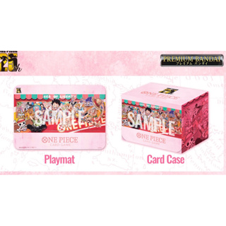 [One Piece] วันพีซการ์ดเกม 25th Playmat &amp; Clear Card Case Premium BANDAI Limited Set 1 Set
