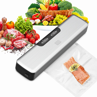 เครื่องซีลสูญญากาศ ปิดปากถุง Vacuum Sealer   พร้อมถุงแวคคั่ม 10 ใบ เครื่องซีล เครื่องใช้ในบ้าน