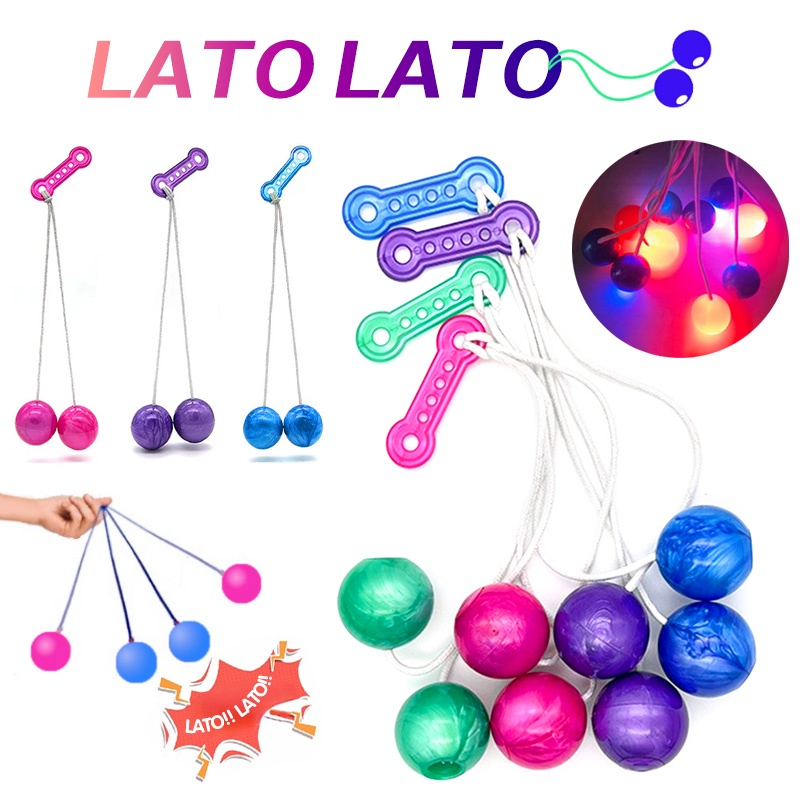 lato-lato-lato-ลาโต้-ลาโต้-บอลไวรัส-ของเล่นลูกบอลมีไฟ-และ-ไม่มีไฟ-ขนาด4ซม
