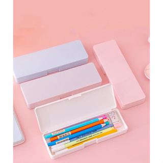 Fav.house กล่องดินสอ กล่องใส่อุปกรณ์การเรียน กล่องเก็บเครื่องเขียน 4 สี
