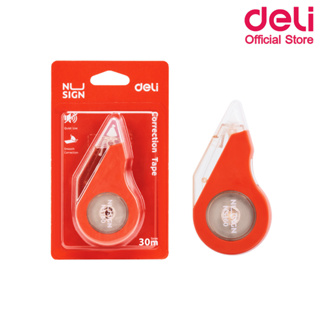 Deli NS160 Correction Tape เทปลบคำผิด ยาว 30M (แพ็คกล่อง 12 ชิ้น) เทปลบแบบพกพา เทปลบแฟนซี เทปลบ เครื่องเขียน อุปกรณ์การเรียน