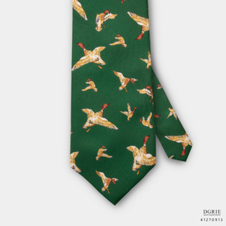 Mallard Duck Green 4 Inch Necktie-เนคไทสีเขียวลายเป็ดมัลลาร์ด