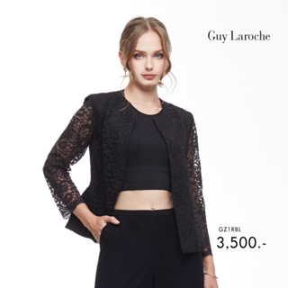 Guy Laroche New GL เสื้อแจ็คเก๊ต แขนยาว ผ้าลูกไม้ (GZ1RBL)