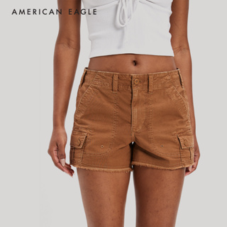 American Eagle Snappy Stretch Highest Waist Baggy Cargo Short กางเกง ผู้หญิง ขาสั้น แบ็กกี้ คาร์โก้ เอวสูง (NWSS 033-7545-263)