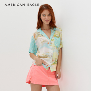 American Eagle Core Resort Shirt เสื้อเชิ้ต ผู้หญิง รีสอร์ท (NWSB 035-4996-900)
