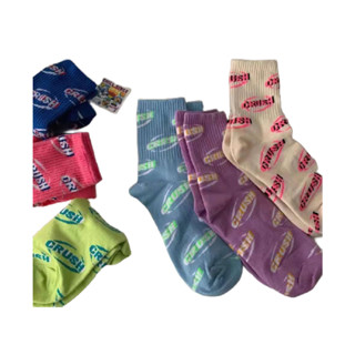 โปรโมชั่น : ถุงเท้าข้อกลาง ถุงเท้าผ้านุ่ม ระบายอากาศ สีสวย คุณภาพดี NO.61