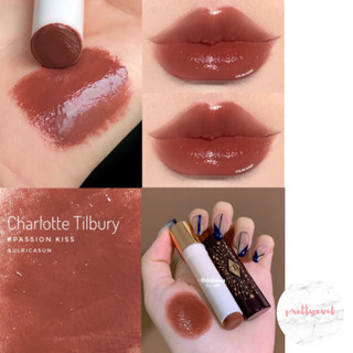 Beauty-Siam แท้ทั้งร้าน !! ลิปสติกขนาดจริง CHARLOTTE TILBURY HYALURONIC+HAPPIKISS สี PASSION KISS