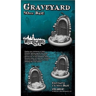 🔥มีของพร้อมส่ง🔥 Wyrd Miniatures Malifaux Wyrdscapes Graveyard 50mm Base WYRWS009 โมเดลพลาสติก ต้องประกอบทำสีเอง