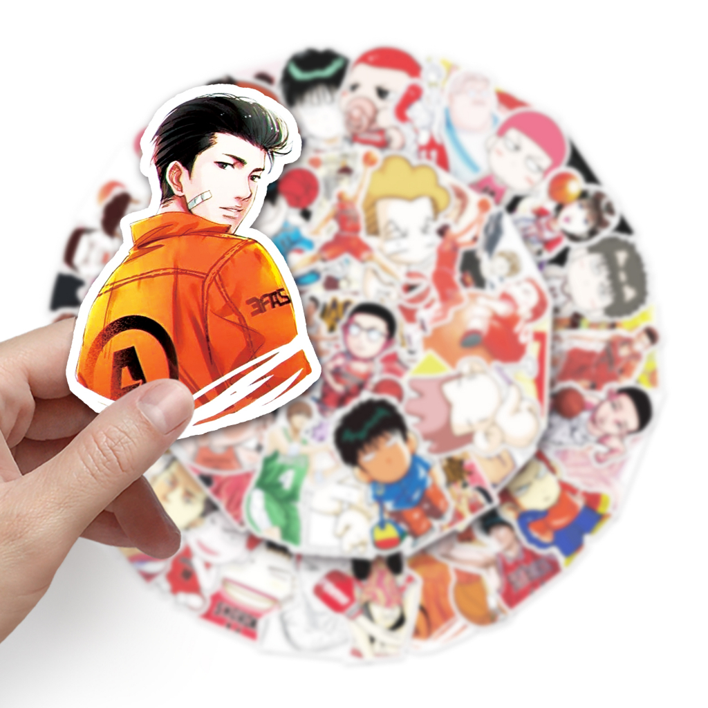 พร้อมส่ง-new-slam-dunk-sticker-52ชิ้น-japan-animeสแลมดังก์-สติกเกอร์-ลายการ์ตูน-กันน้ํา-สําหรับติดตกแต่งแล็ปท็อป