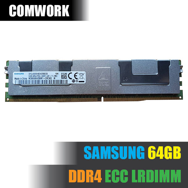 แรม-samsung-64gb-ddr4-ecc-lrdimm-load-reduced-server-ram-memory-pc4-x99-workstation-server-dell-hp-comwork