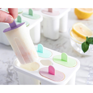 แม่พิมพ์ไอติม แม่พิมพ์ไอศกรีม ที่ทำหวานเย็น ที่ทำไอติม 4 แท่ง ปลอดภัยไร้สารก่อมะเร็ง BPA Free