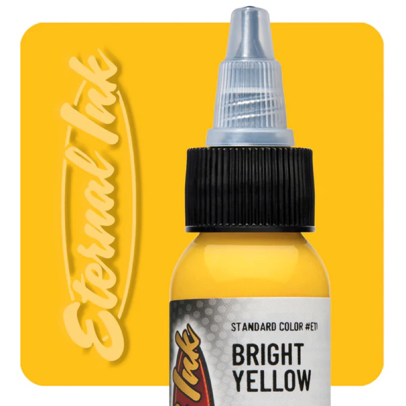 Eternal ink แท้ หมึกสำหรับงานสักขนาด 1 oz. นำเข้าจาก USA เฉดสีเหลือง ...