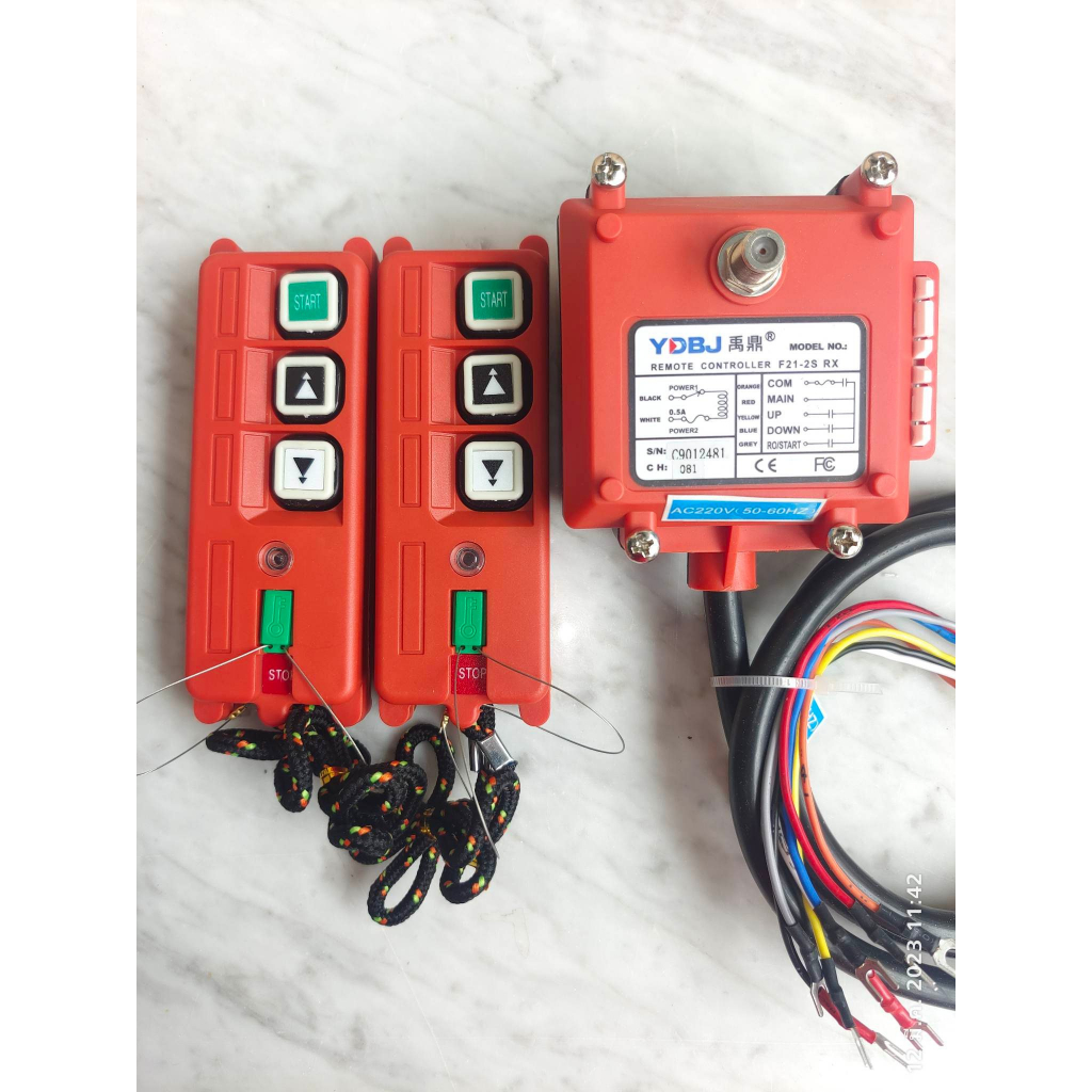 รีโมทคอลโทรล YDBJ F21-2S 2ปุ่ม 1 สปีด | Shopee Thailand