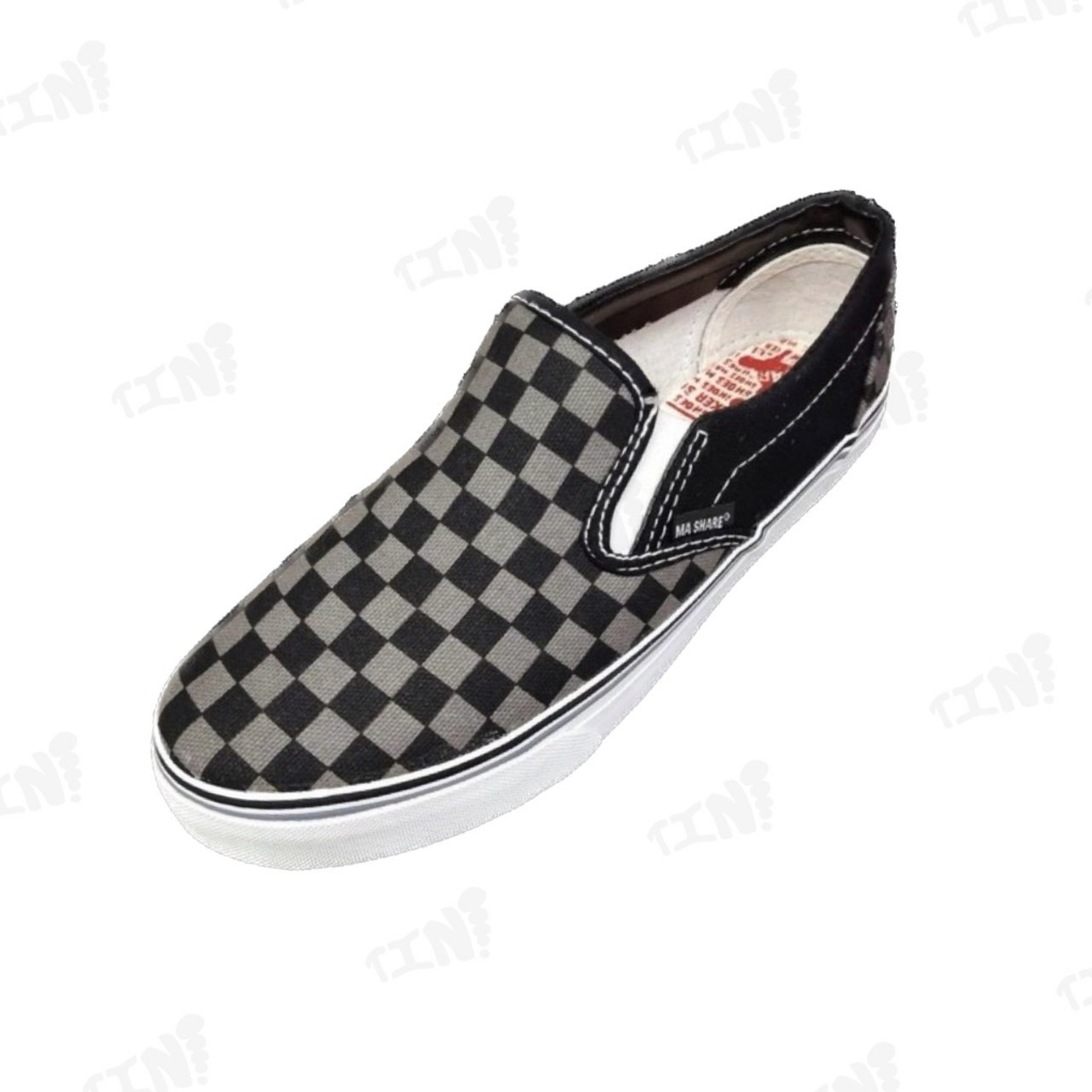 ภาพสินค้าถูกสุดส่งไวแท้ชัวร์ Mashare รุ่น K1 รองเท้าผ้าใบสวม Slip-on ทรงVANS ไซส์38-44 จากร้าน tryitnowshop บน Shopee ภาพที่ 6