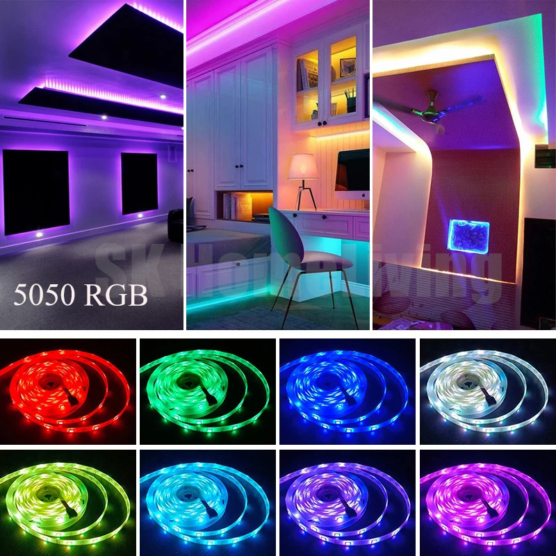 ภาพสินค้าคุณภาพสูง ไฟแต่งห้อง ไฟเส้น led usb ไฟแต่งห้อง led เปลี่ยนสีได้ ไฟ rgb usb ไฟเปลี่ยนสีตามจังหวะเพลง 10 เมตร ด้วยรีโมท จากร้าน peubpgrznd บน Shopee ภาพที่ 3