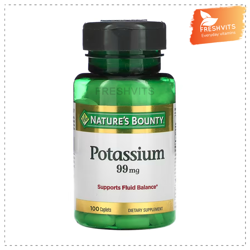 Nature's Bounty,Potassium, 99 mg, 100 Caplets Shopee Thailand