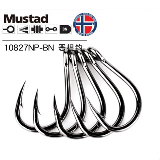 1-2 วัน(ส่งไว ราคาส่ง) อุปกรณ์ตกปลา  เบ็ดตกปลา Mustad    fishing hook  MUSTAD 10827NP【Aries168】