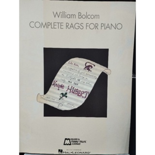 WILLIAM BOLCOM - COMPLETE RAGS FOR PIANO (HAL)073999491197