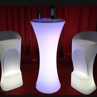 โต๊ะไฟเรืองแสง  โต๊ะ+เก้าอี้ เก้าอี้ตัวเบา