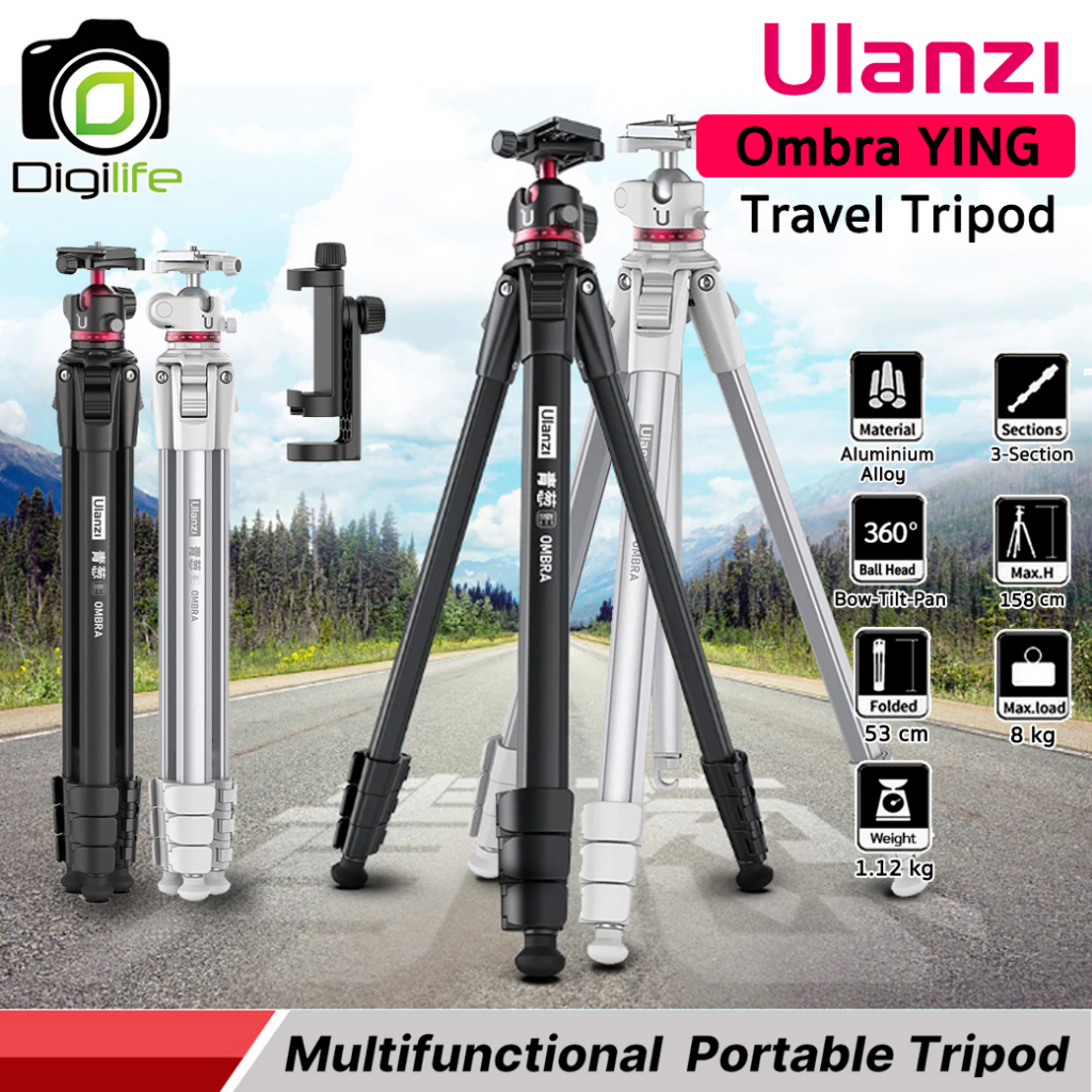 ulanzi-tripod-ombra-ying-travel-tripod-ขาตั้งกล้องเอนกประสงค์-กล้อง-dslr-มิลเรอร์เลส-คอมแพ็ค-กล้องวิดีโอ