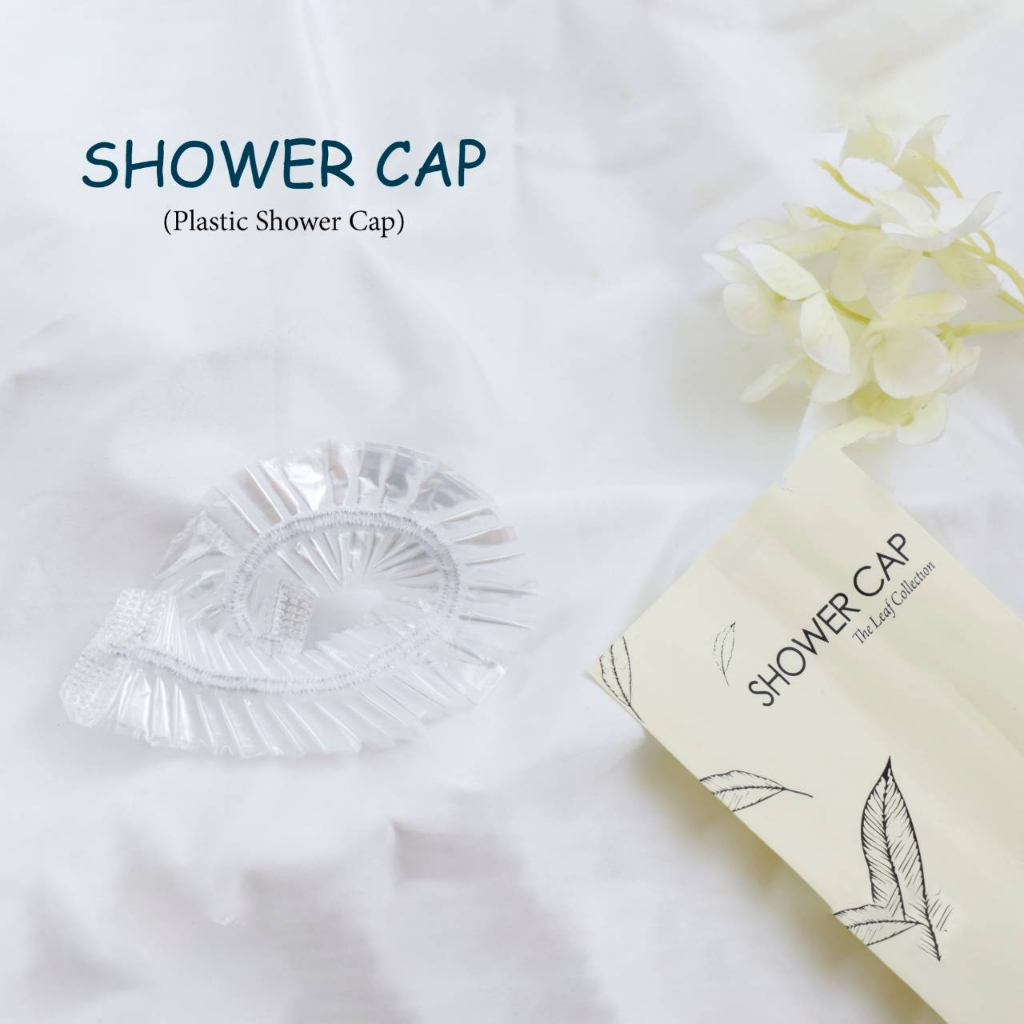 ขายดี-หมวกอาบน้ำโรงแรม-รุ่น-the-leaf-shower-cap-แพ็คชนิดละ100ชิ้น-ของใช้ในโรงแรม-ของโรงแรม-อเมนิตี้-hotel-amenities