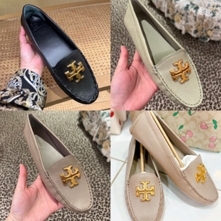 รองเท้า Tory Burch Poppy Espadrille Flat Slip on Classic Logo Creamมี2สีนะคะ