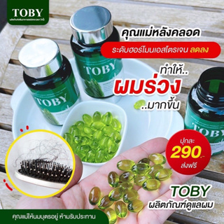 ภาพขนาดย่อของภาพหน้าปกสินค้าของแท้ พร้อมส่ง Toby Horsetail วิตามินลดผมร่วง ผมบาง หัวล้าน อาหารเสริมบำรุงเส้นผม หญ้าหางม้า บำรุงผม ผมแห้งเสีย แตกปลาย จากร้าน pilawan696 บน Shopee ภาพที่ 3